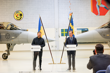 Press conference with Prime Minister Kristersson and President Zelenskyy.