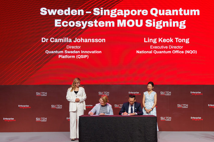 MoU on quantum technology signed.