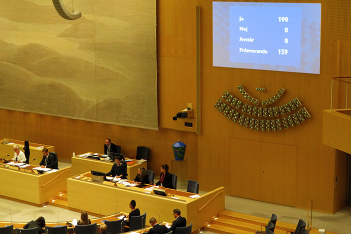 The Riksdag has voted in favour of the Government's proposal to introduce a new law on operational military support between Sweden and Finland.