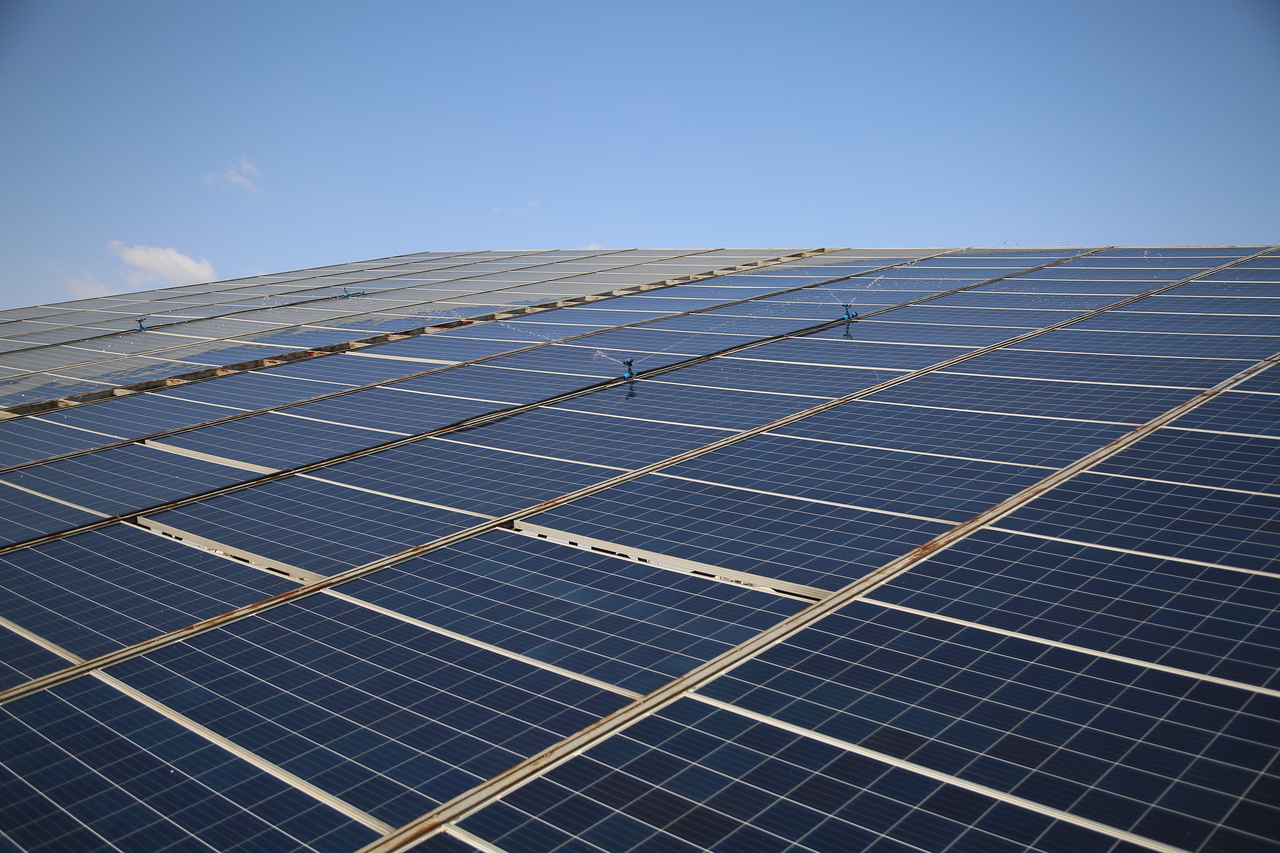 Solar panels. 