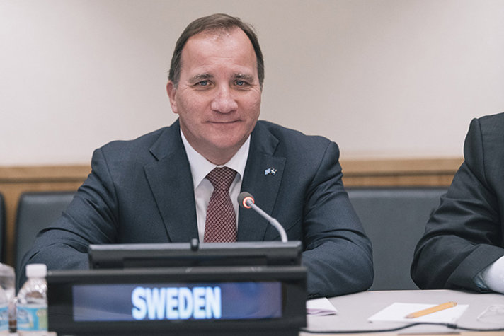 Stefan Löfven i FN.