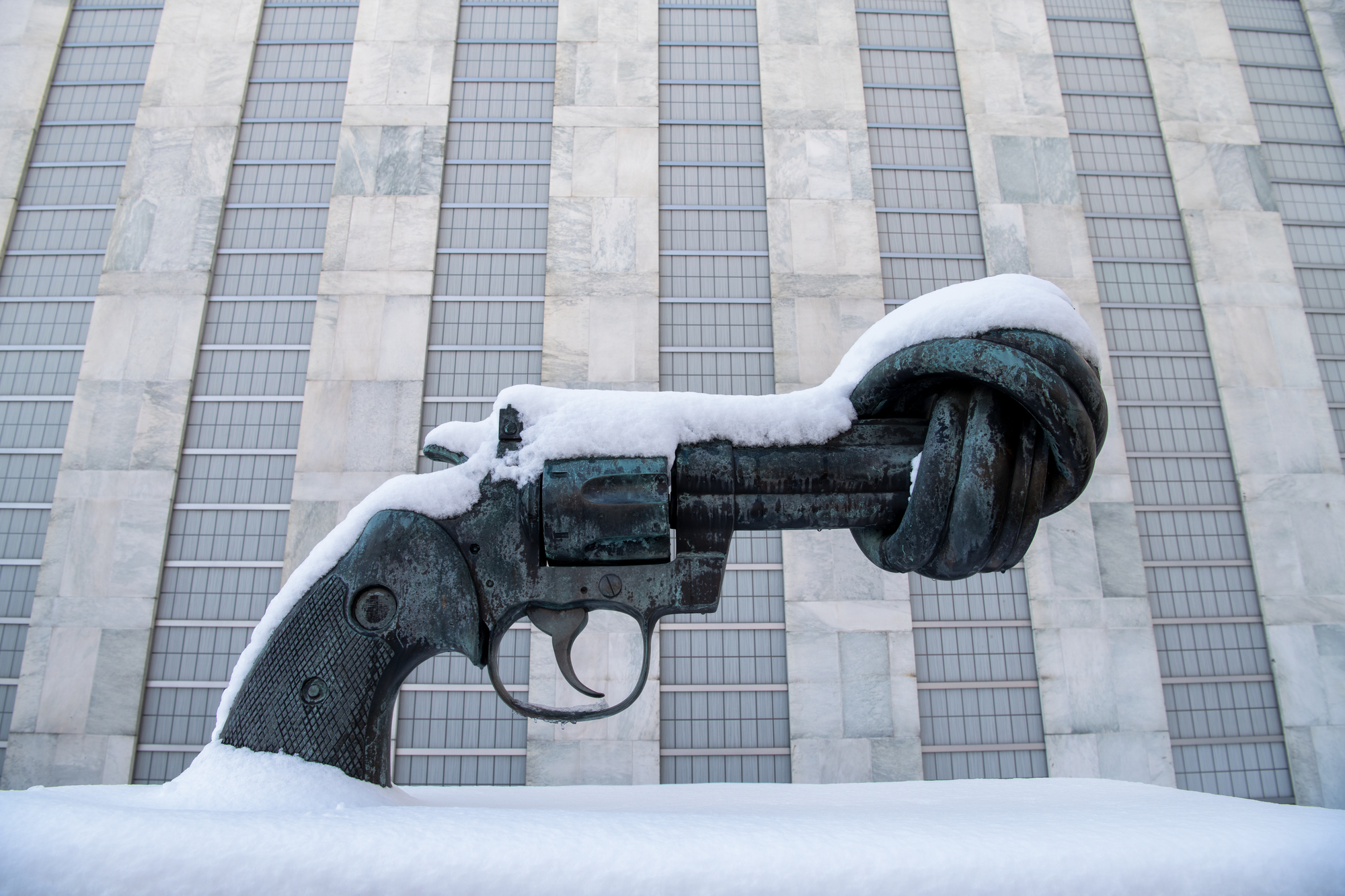 Statue of Non-Violence. 