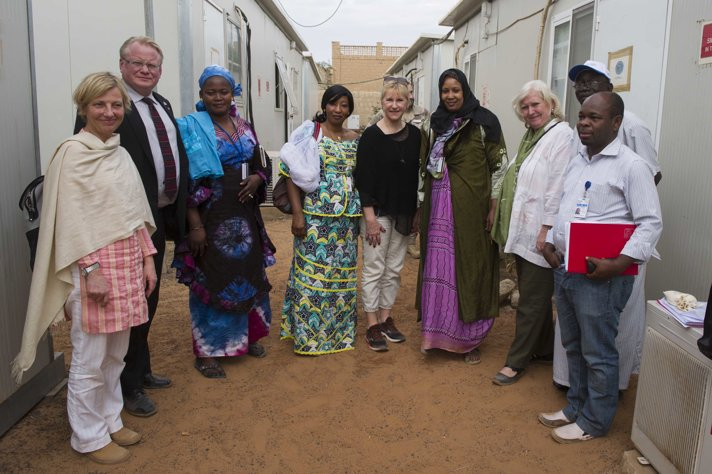 Margot Wallström and Peter Hultqvist in Timbuktu