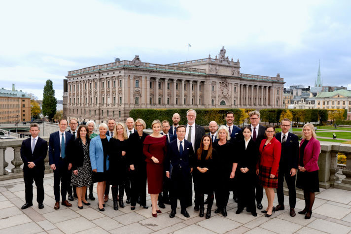 Swedens government 18 October 2022 group picture