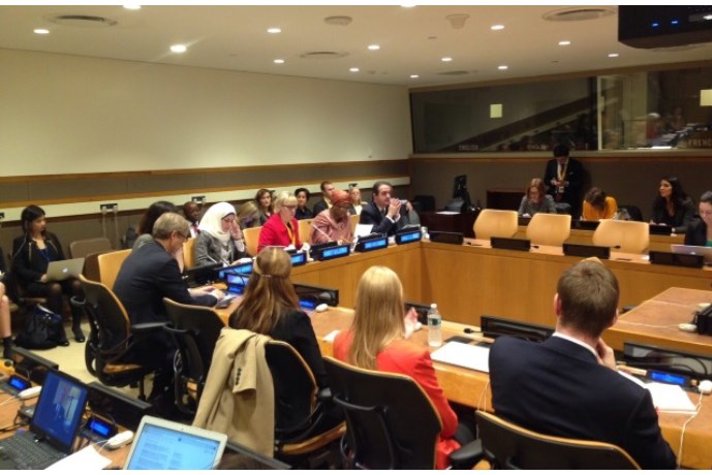 Sweden arranged a side event in the UN on women as peacebuilders. Foreign MinisterMargot Wallström held the opening speech.