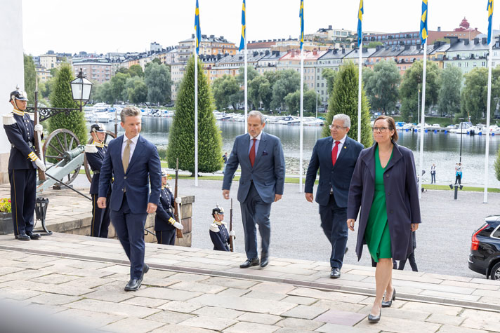 The Government received Peru’s Minister of Defence and Minister of Foreign Affairs at Karlberg Palace
