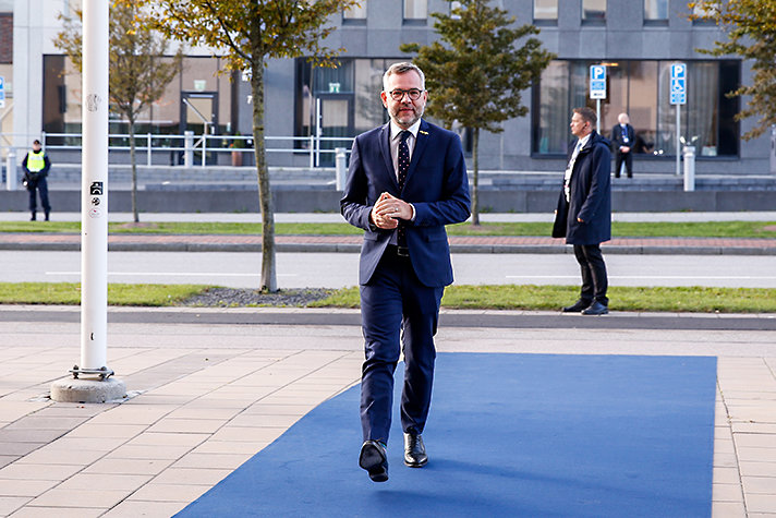 Minister of State for Europe at the Federal Foreign Office Michael Roth, Germany, arrives at the Malmö International Forum on Holocaust Remembrance and Combating Antisemitism, Remember – ReAct, hosted by Sweden’s Prime Minister Stefan Löfven in Malmö
