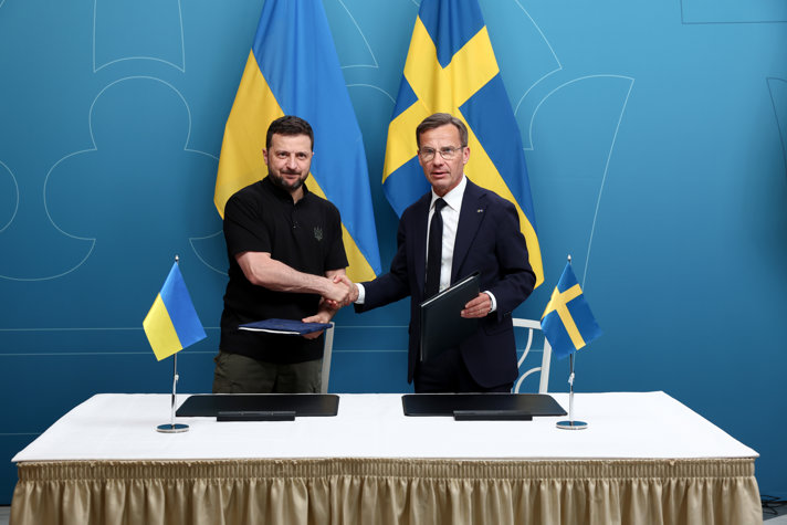 Prime Minister Ulf Kristersson and Ukraine’s President Volodymyr Zelenskyy have signed an agreement on bilateral security cooperation between Sweden and Ukraine.