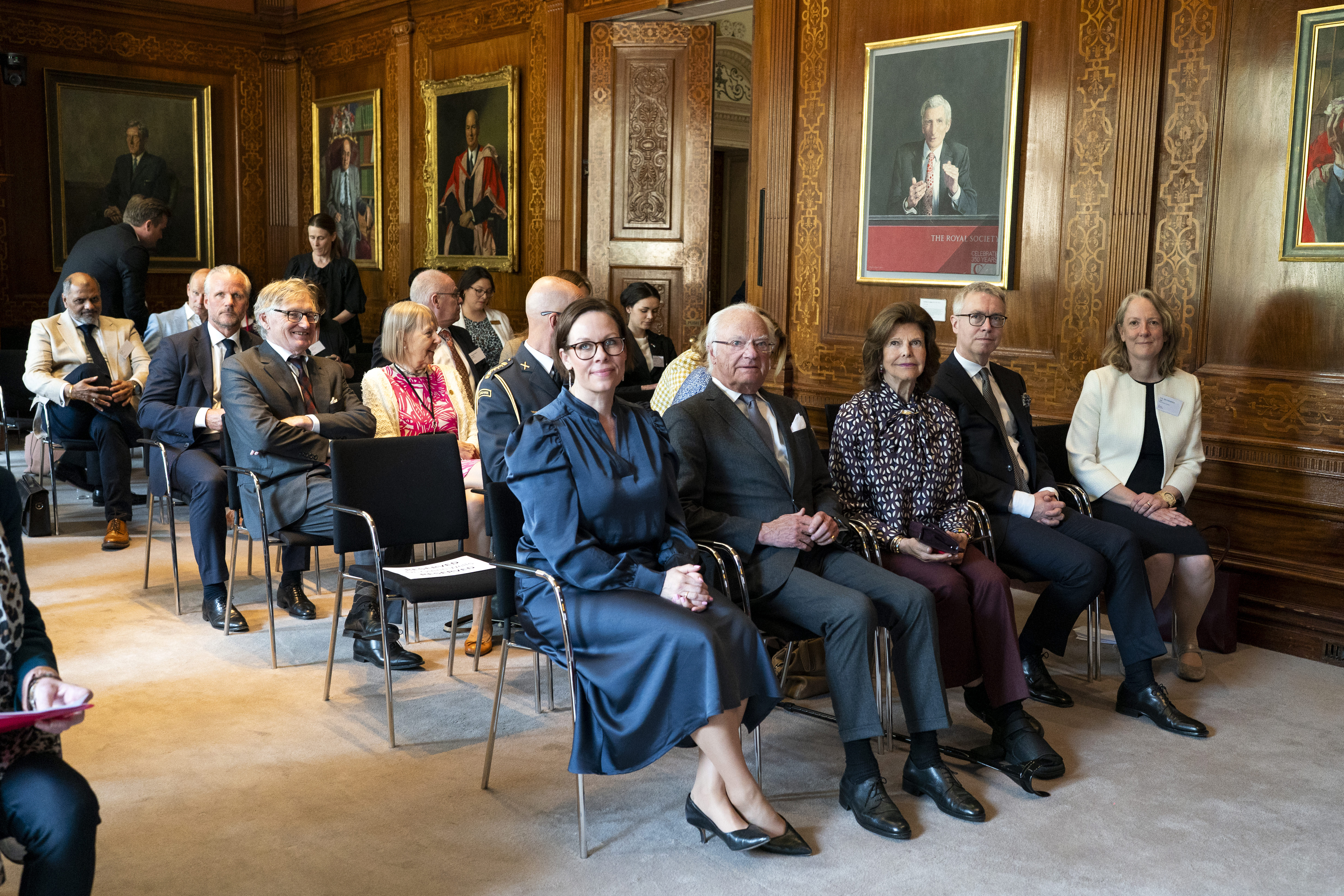 The King and Queen of Sweden and Minister for Foreign Affairs Maria Malmer Stenergard in London