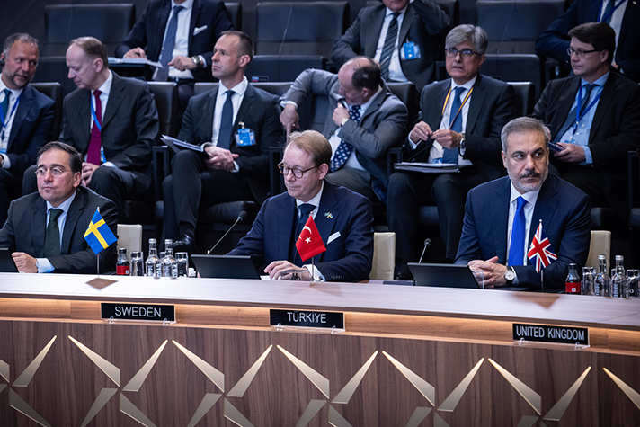 Billstrom and other ministers during the meeting