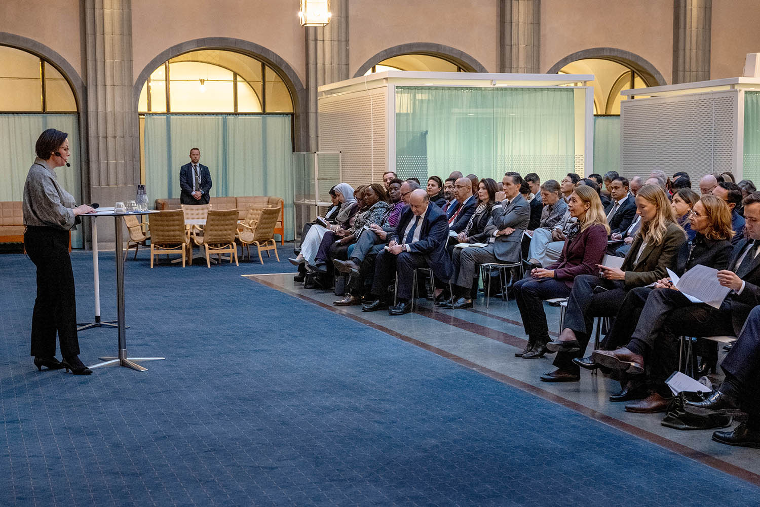 Minister for Foreign Affairs Maria Malmer Stenergard delivered a speech to the diplomatic corps on 11th November 2024, in Stockholm.