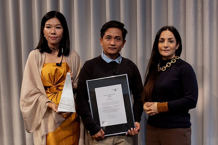 Minister for Culture Parisa Liljestrand and representatives Sithar Chhim of